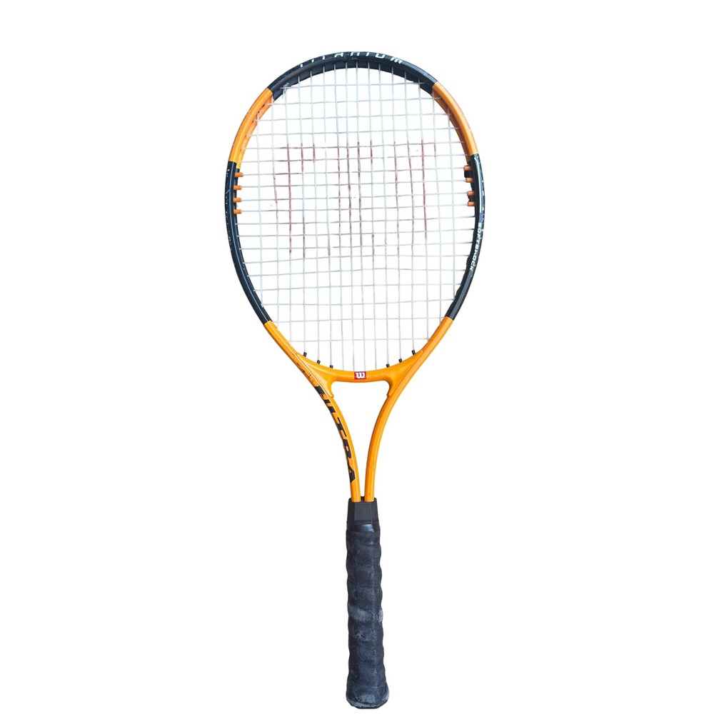 Wilson Ultra Titanium Tennis Racquet Orange Black 4 1/2 Grip Softshock